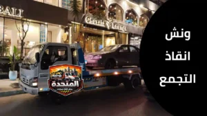 وصول ونش انقاذ التجمع إلى سيارة متوقفة على طريق سريع خلال دقائق