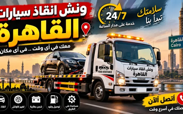 ونش إنقاذ سيارات القاهرة - 01017439322 1 ونش انقاذ سيارات القاهرة