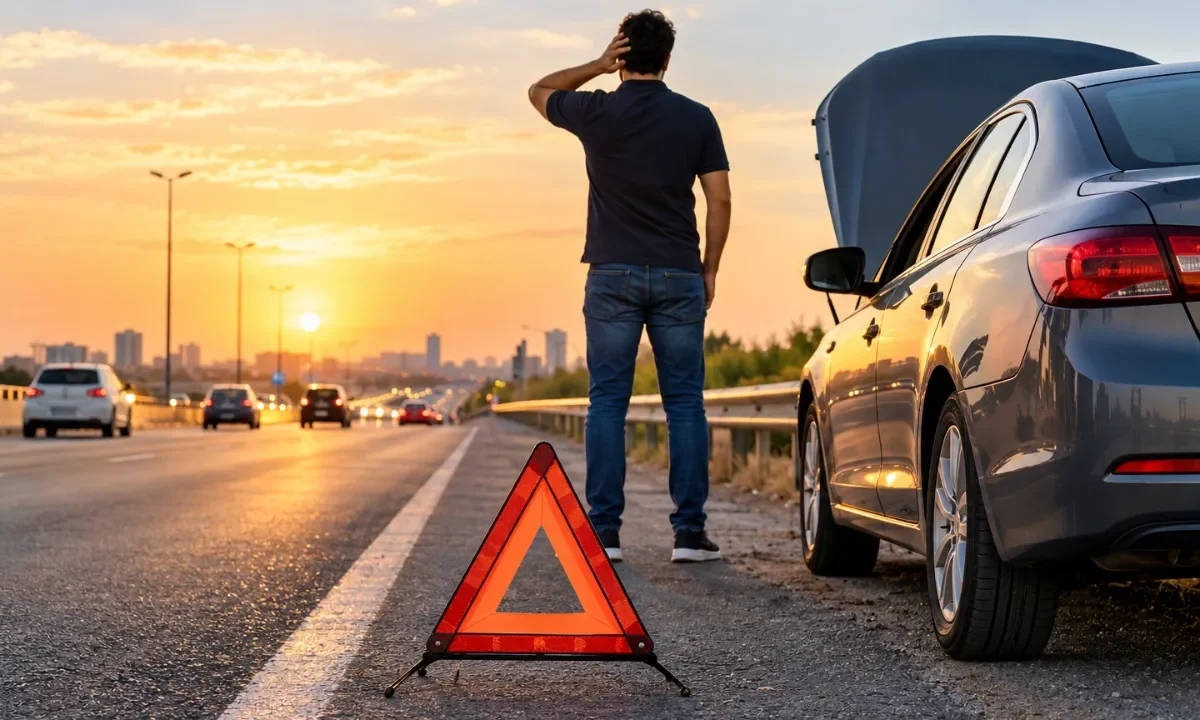 ماذا تفعل عند تعطل السيارة على الطريق؟ خطوات التصرف بأمان 1 خطوات مهمة عند تعطل سيارتك على الطريق